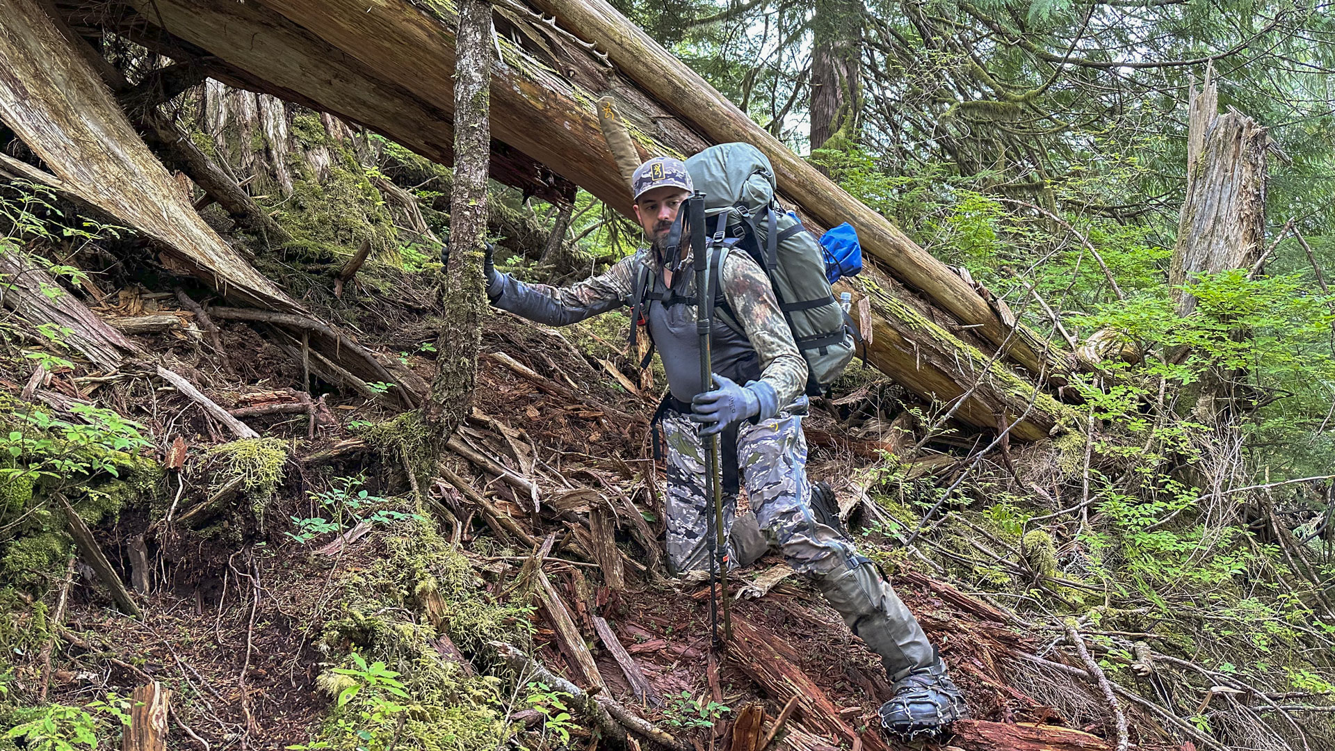 Hunter In Rough Terrain