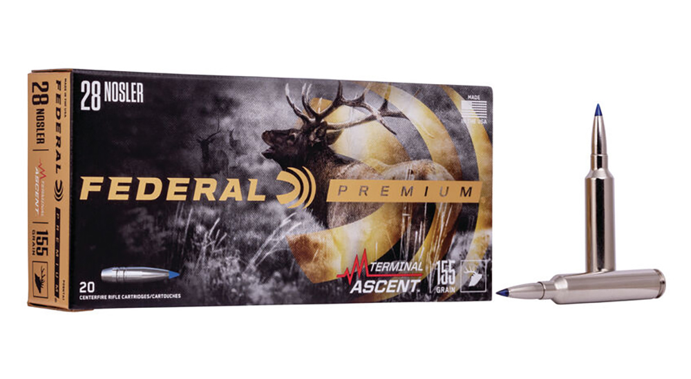 Federal Premium Terminal Ascent 28 Nosler ammunition.