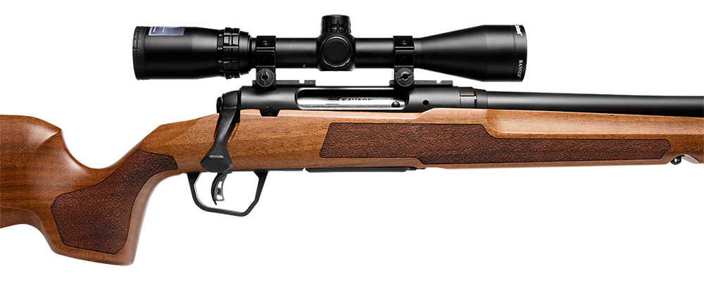 Savage 2 XP Hardwood bolt action rifle.