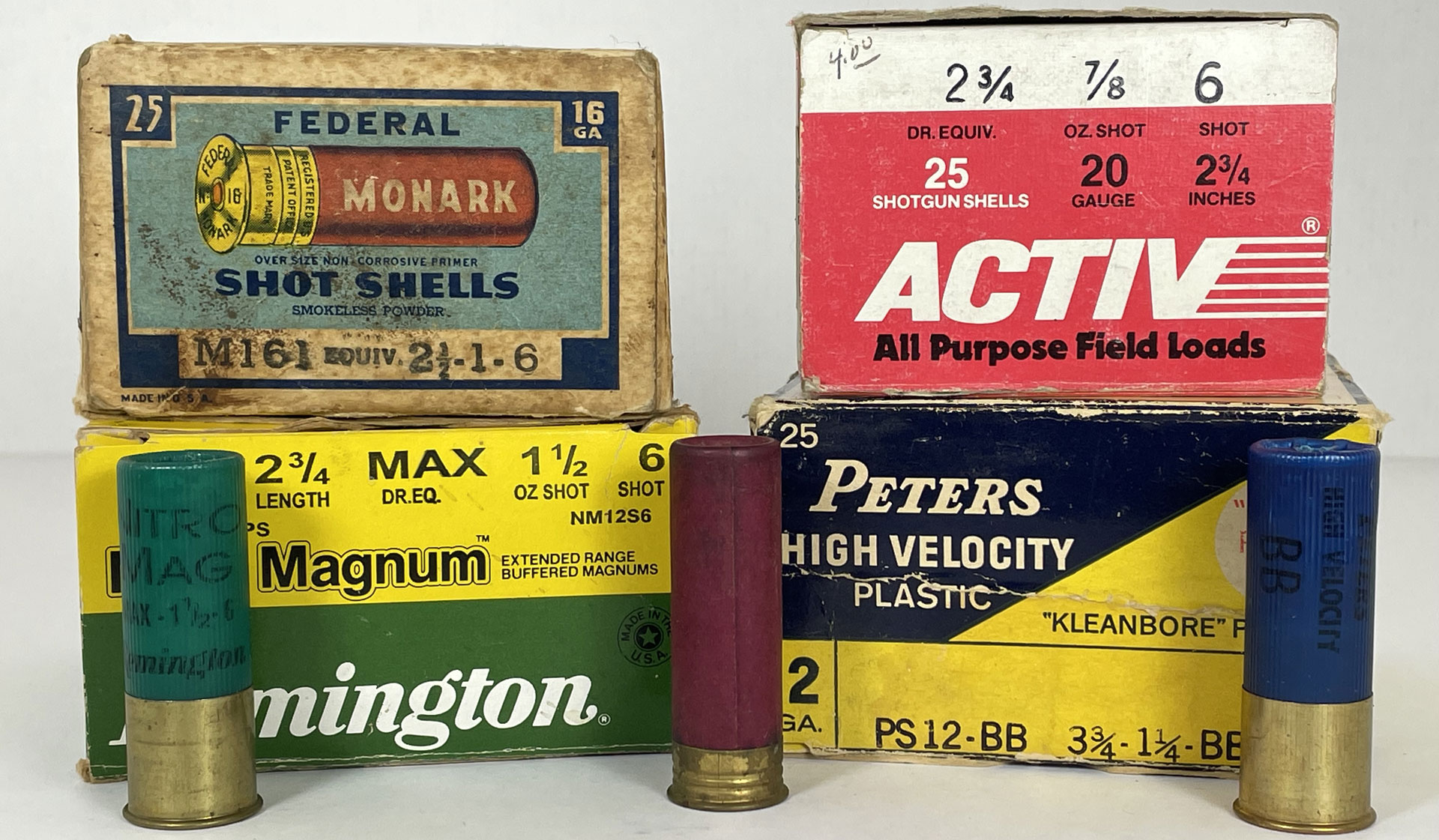Vintage shotshell boxes