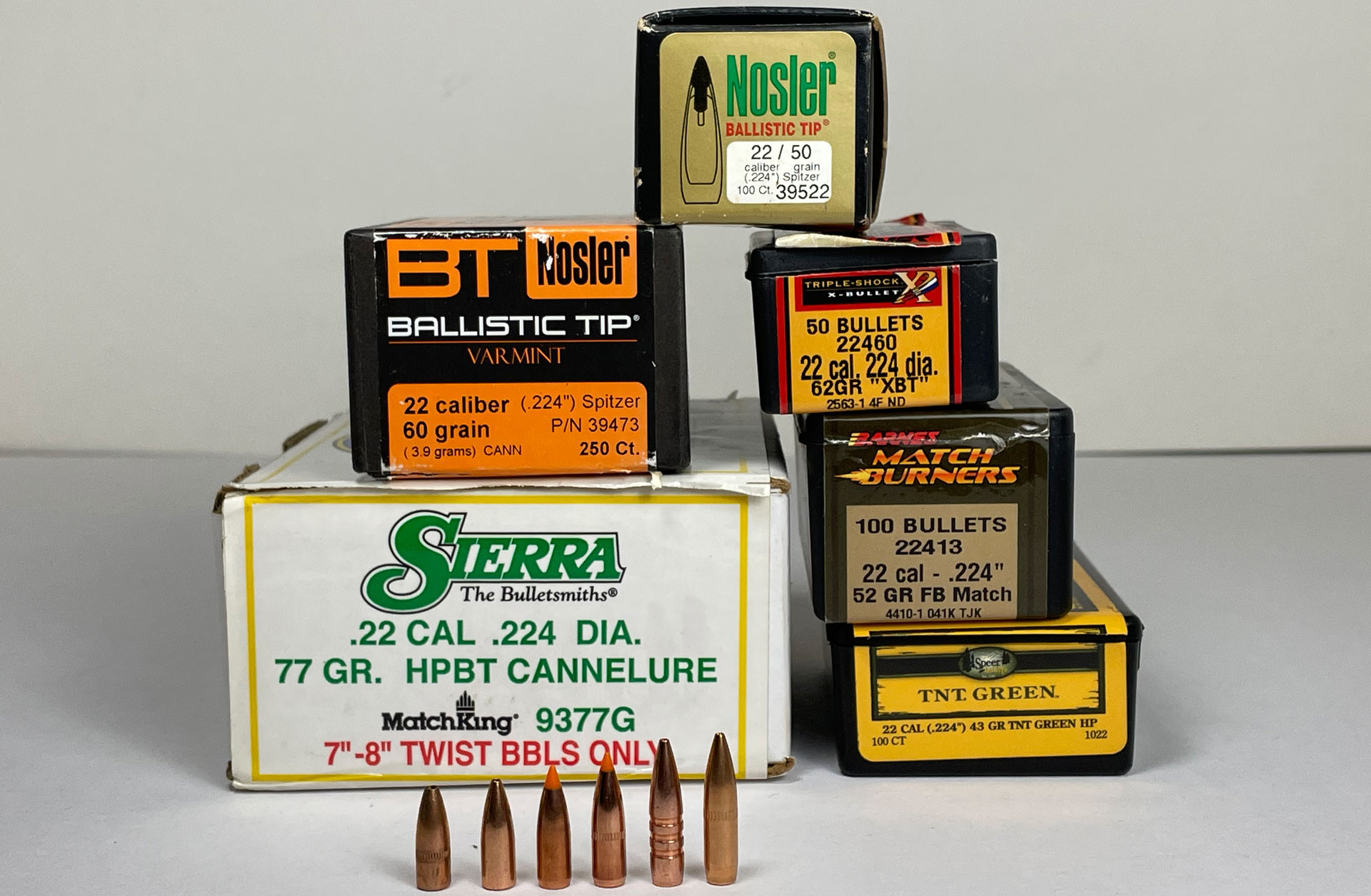.223 Cartridges and boxes