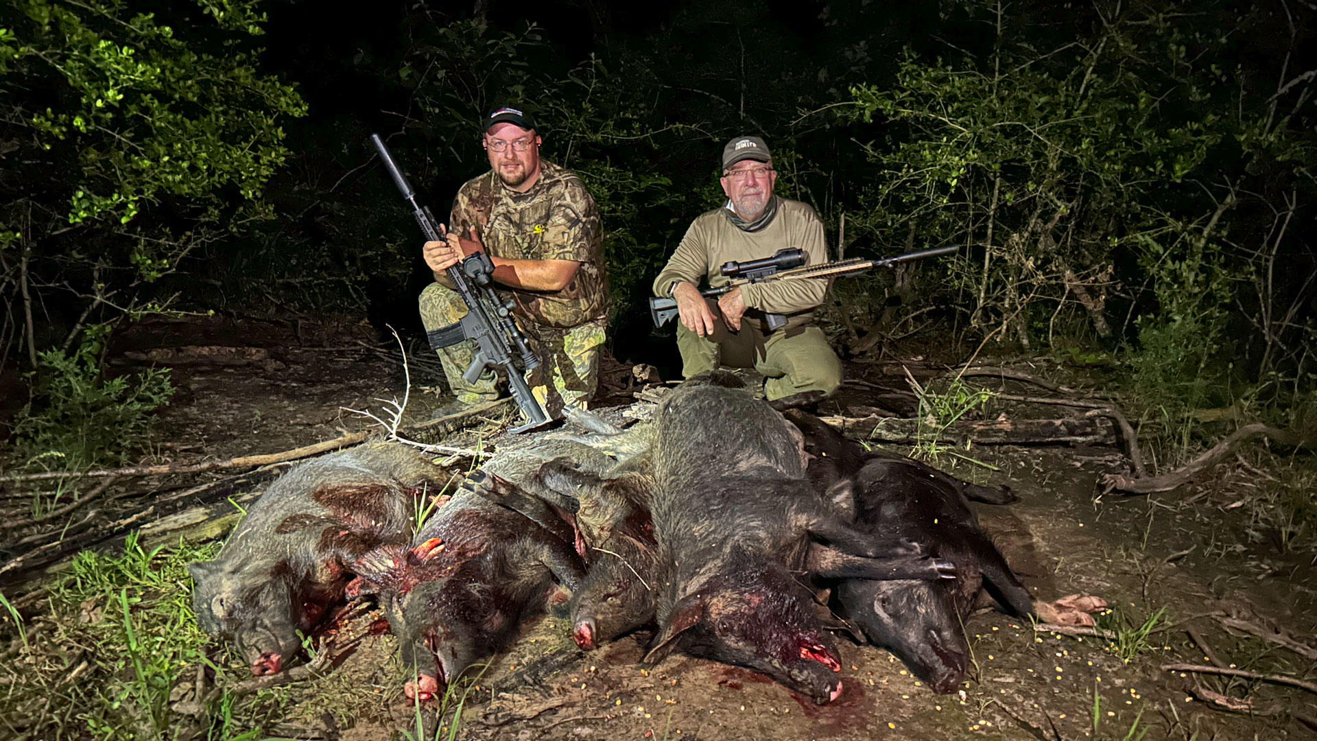 Olmsted And Olsen With Hogs