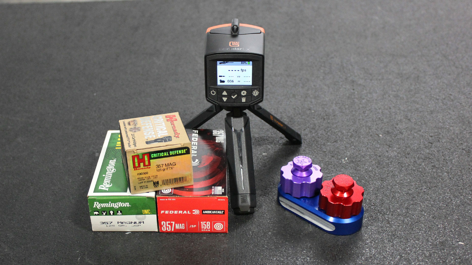 Taurus 608 Revolver speedloaders ammo and labradar chrono