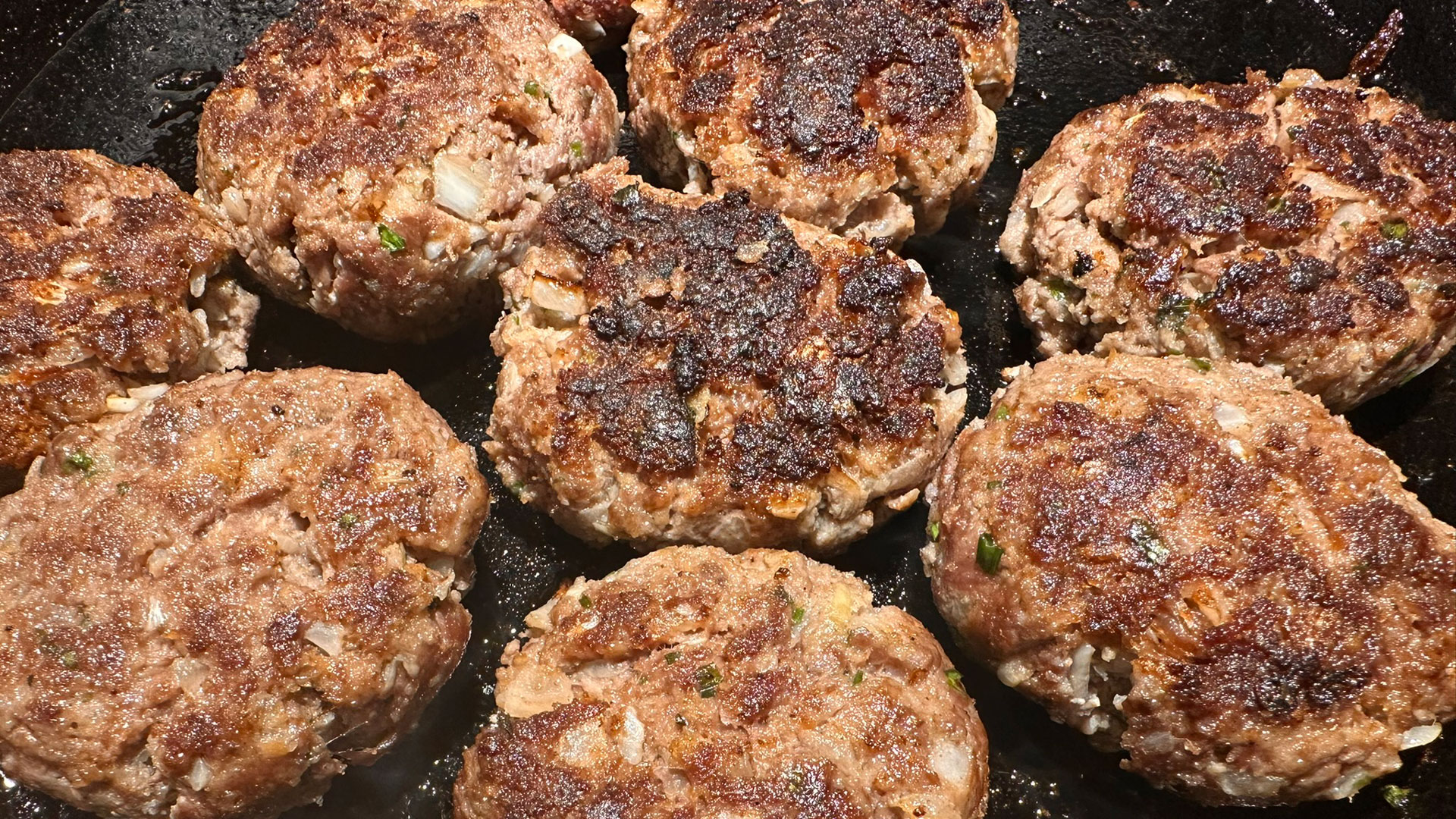 Venison Rissoles in circle