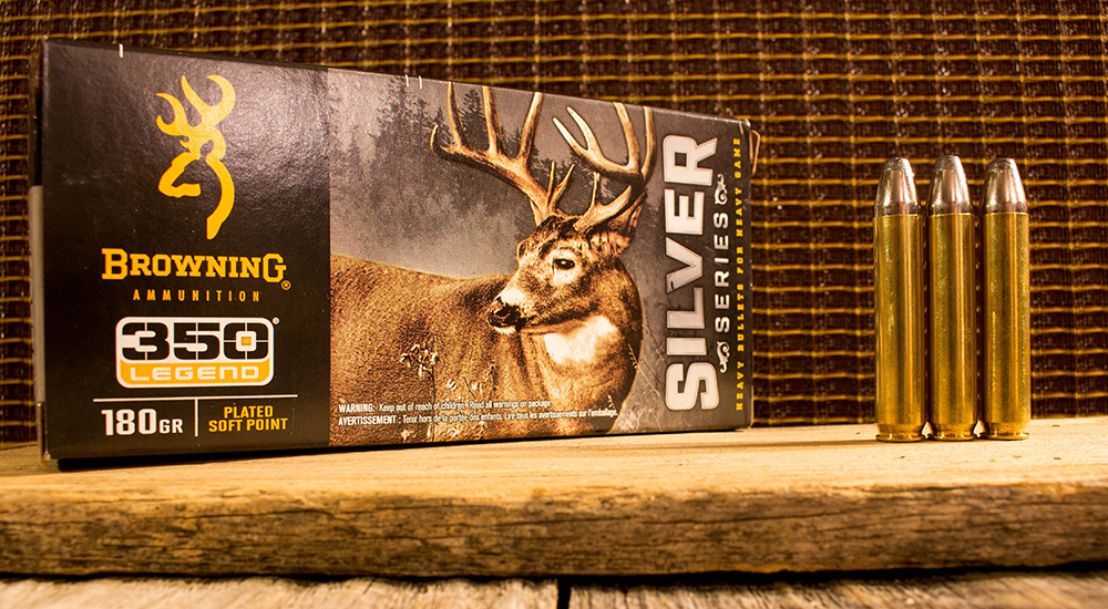 Browning 350 Legend Silver Series rifle ammunition.