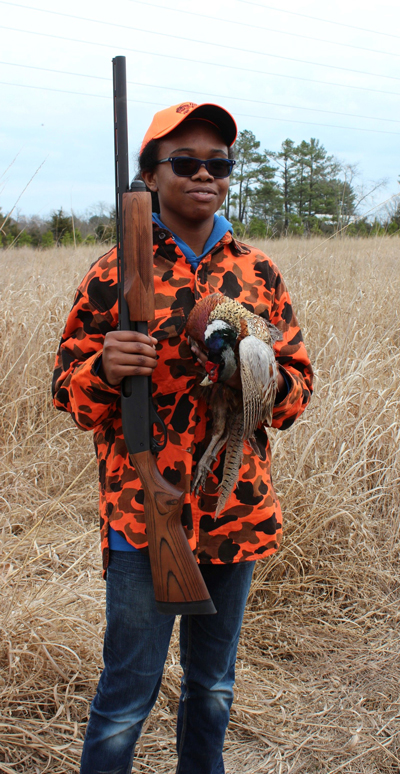 Ashanti and her pheasant