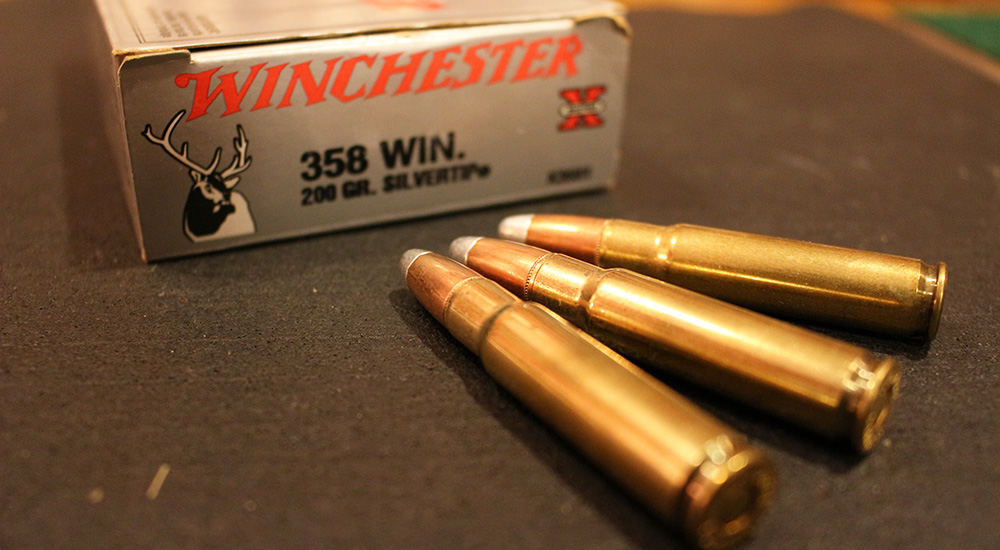 Winchester .358 Winchester 200-grain ammunition.