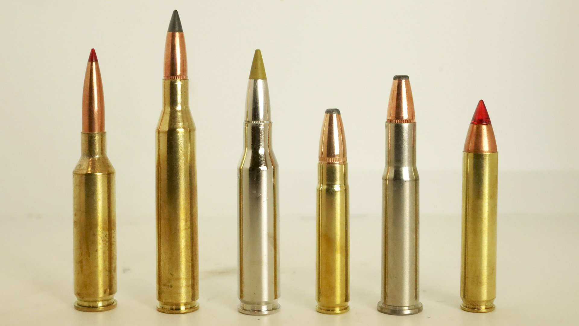 Realistic bullets various caliber Royalty Free Vector Image