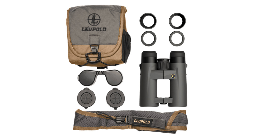 Leupold BX-4 Pro Guide HD Gen 2 binocular accessory kit.