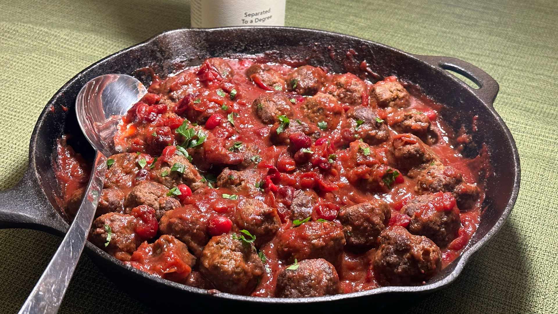 Meatballs In A Cast Iron