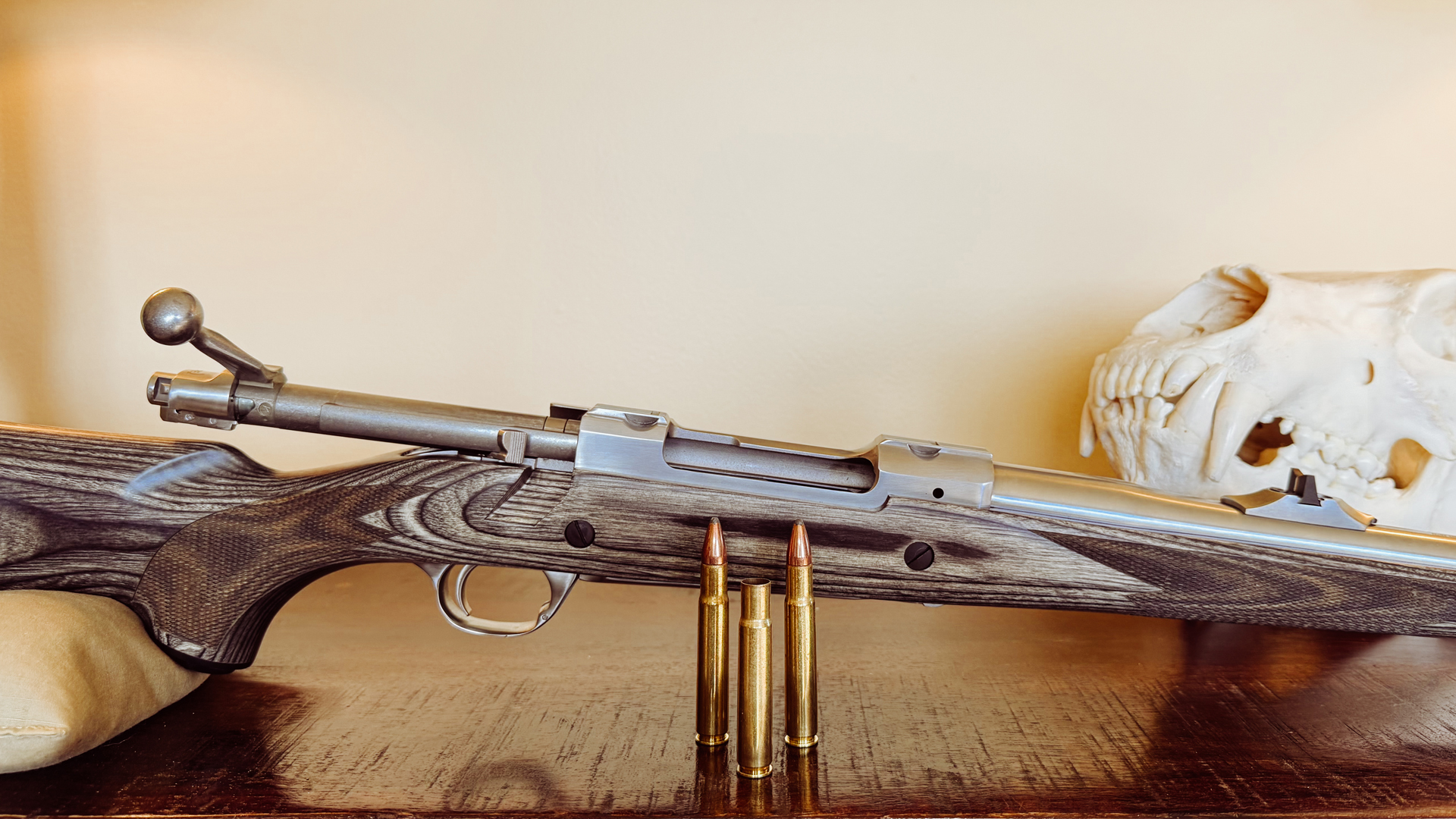 35 Whelen M77 With Ammunition