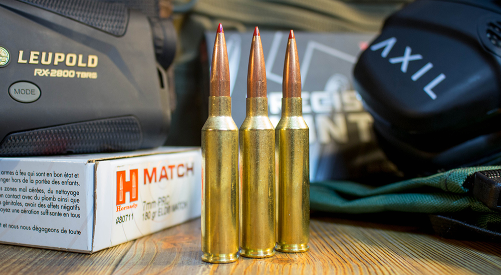 7mm PRC Hornady rifle cartridges.