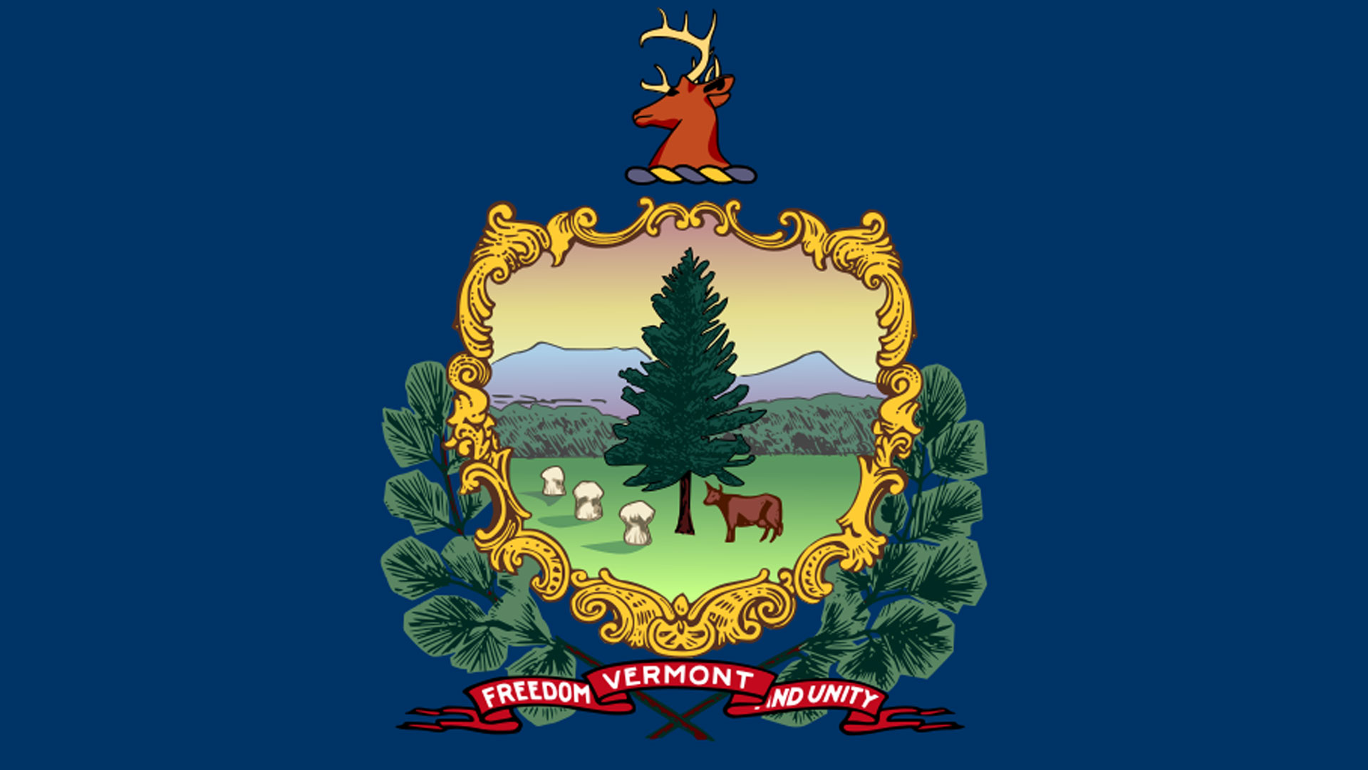Mainflag Of Vermont
