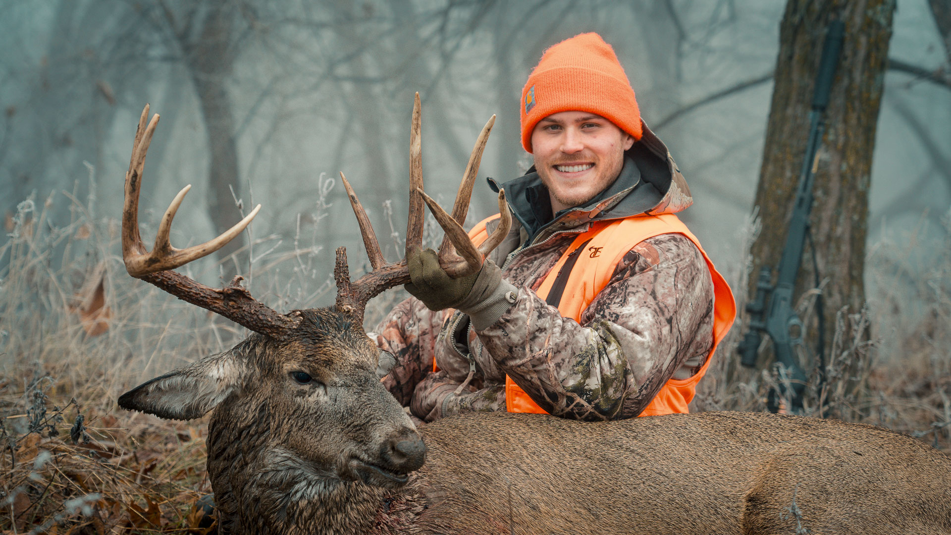 Joel Hodgdon with Buck