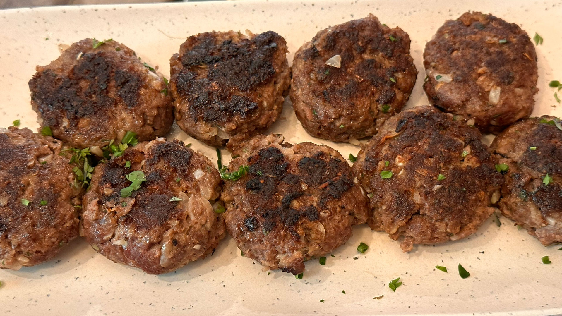 Cooked Venison Rissoles