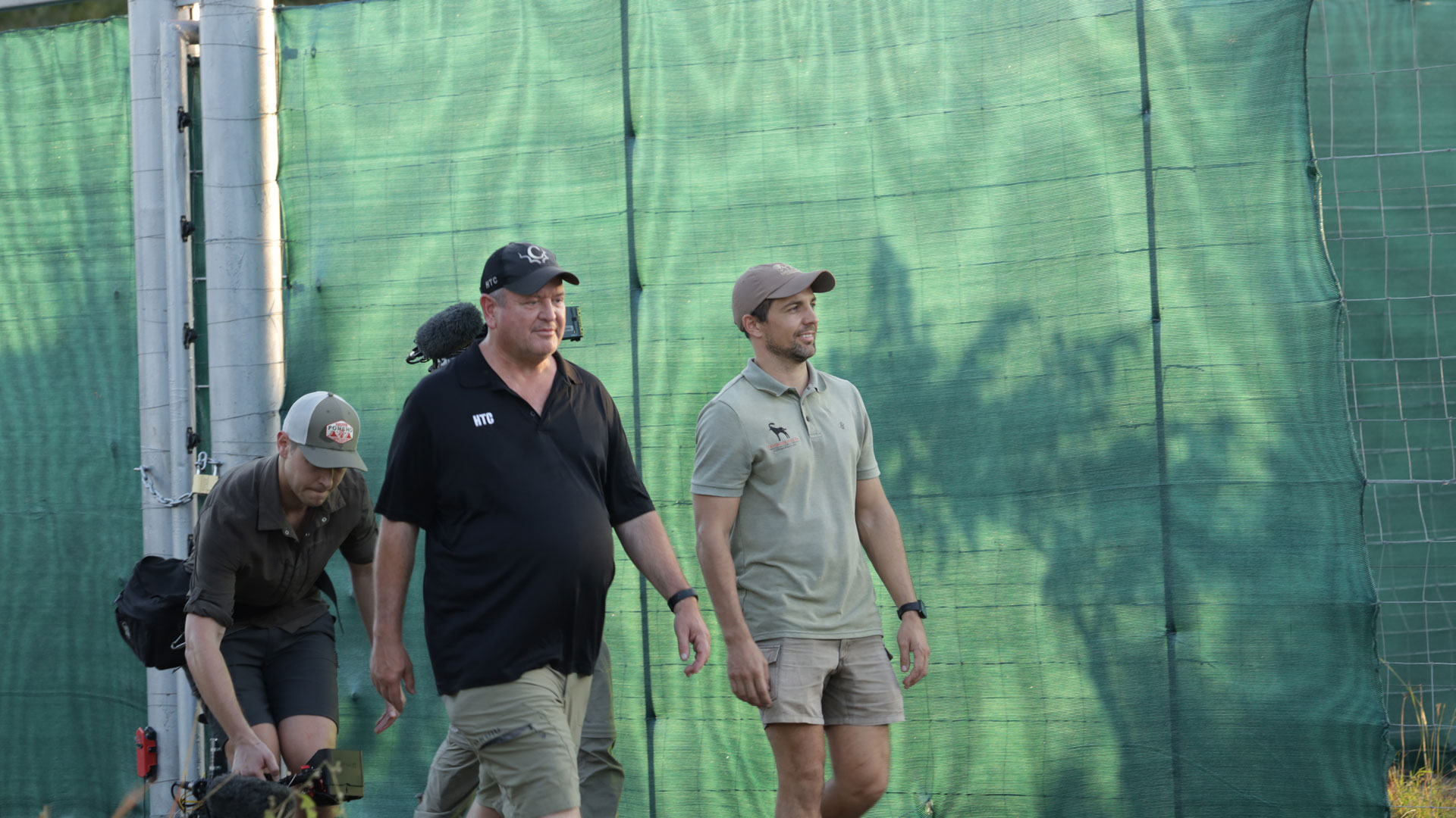 Walking in front of camera