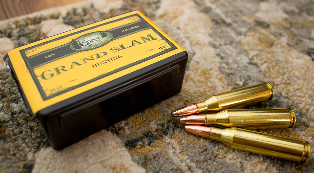Speer Grand Slam Hunting 6mm ammunition.