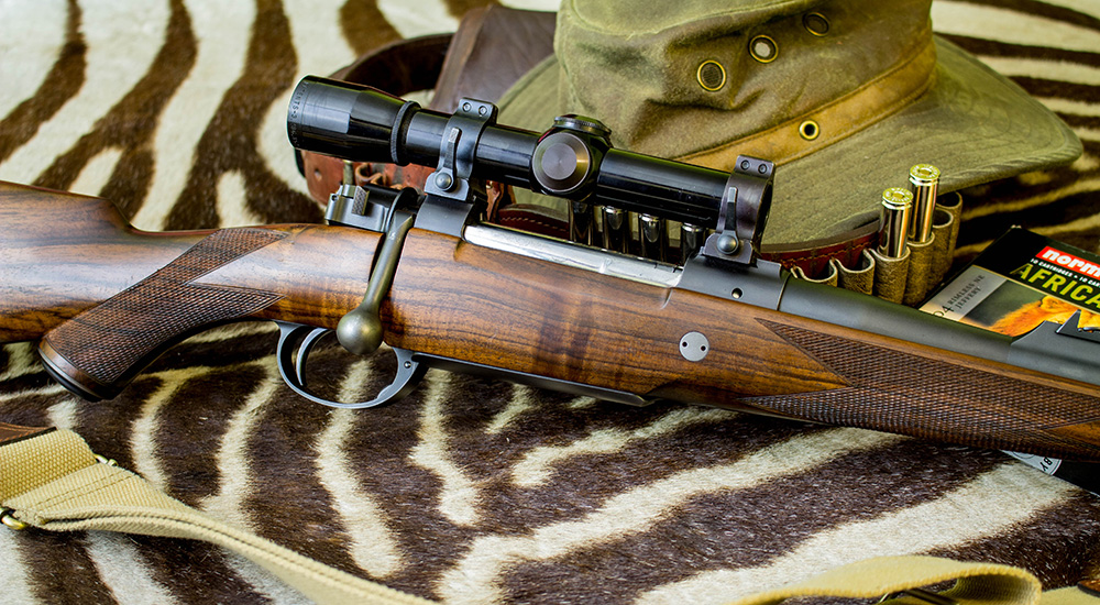 Tally detachable ring mounts on rifle.
