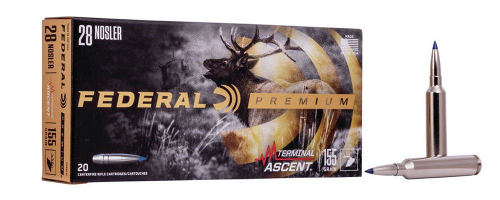 Federal Premium Terminal Ascent 28 Nosler ammunition.