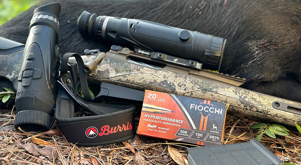 Franchi rifle with Burris optics and Fiocchi Hyperformance ammunition.