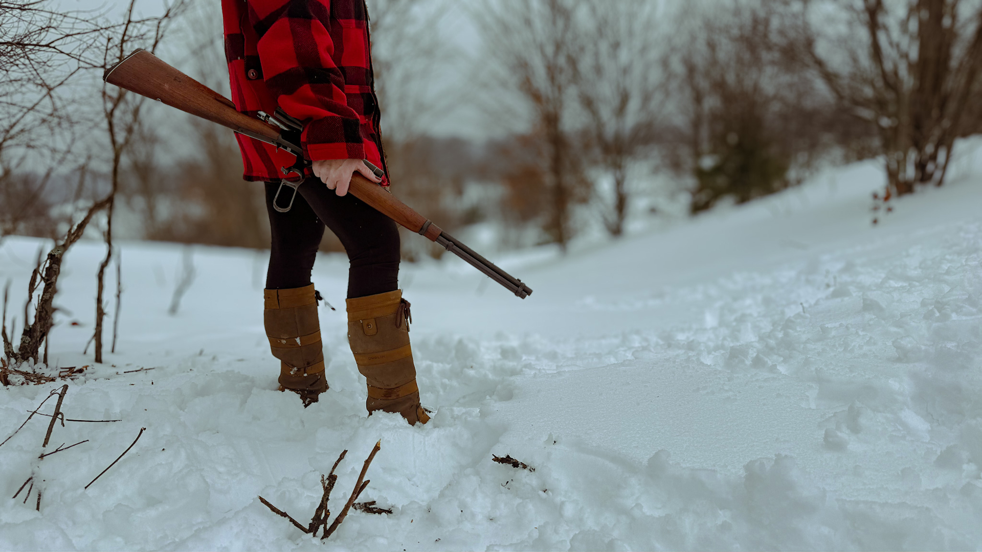 Red Plaid Lever Action 2