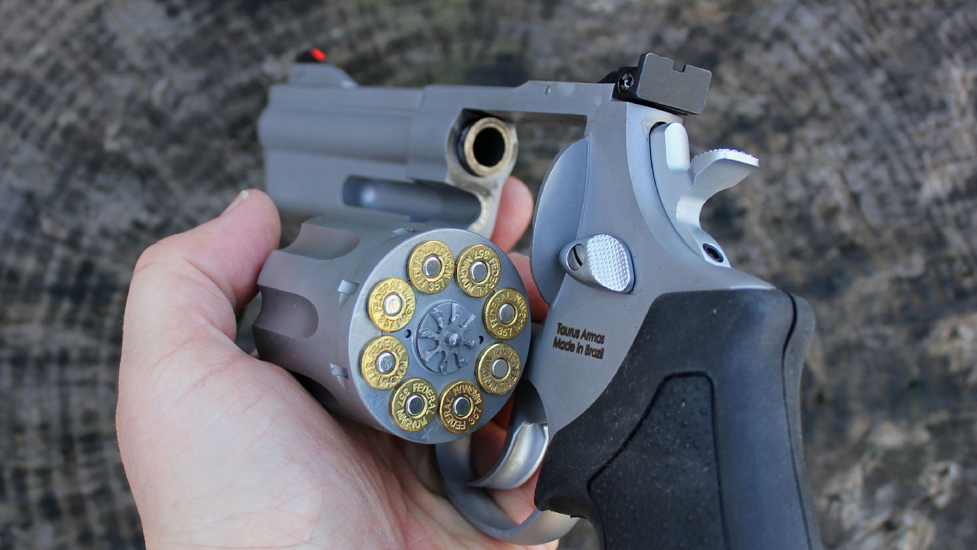 Taurus 608 Revolver with cylinder open