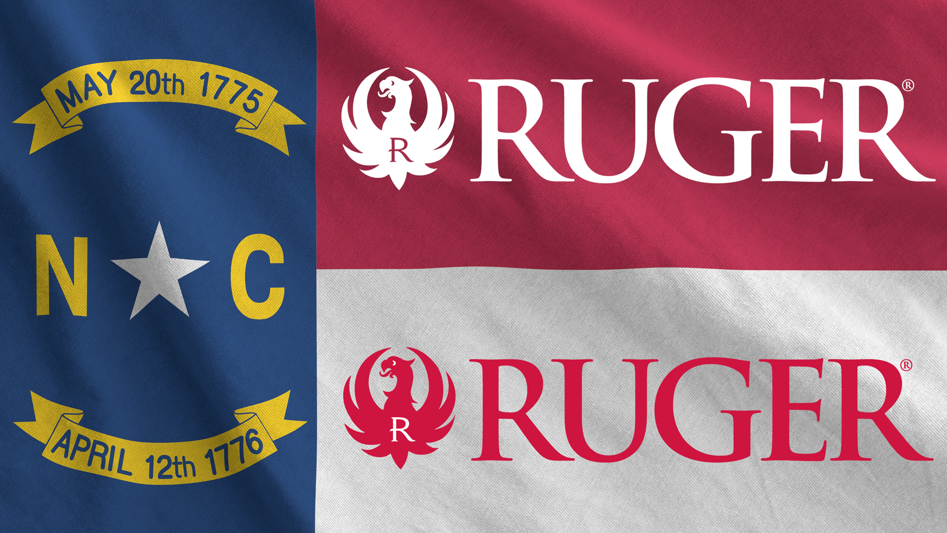 Ruger Logo On NC Flag