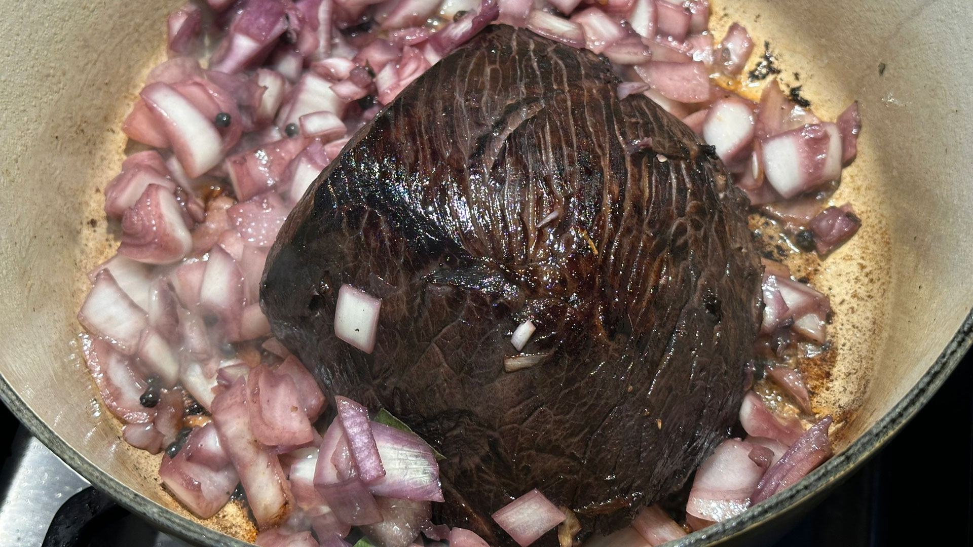 Black forest venison with onions