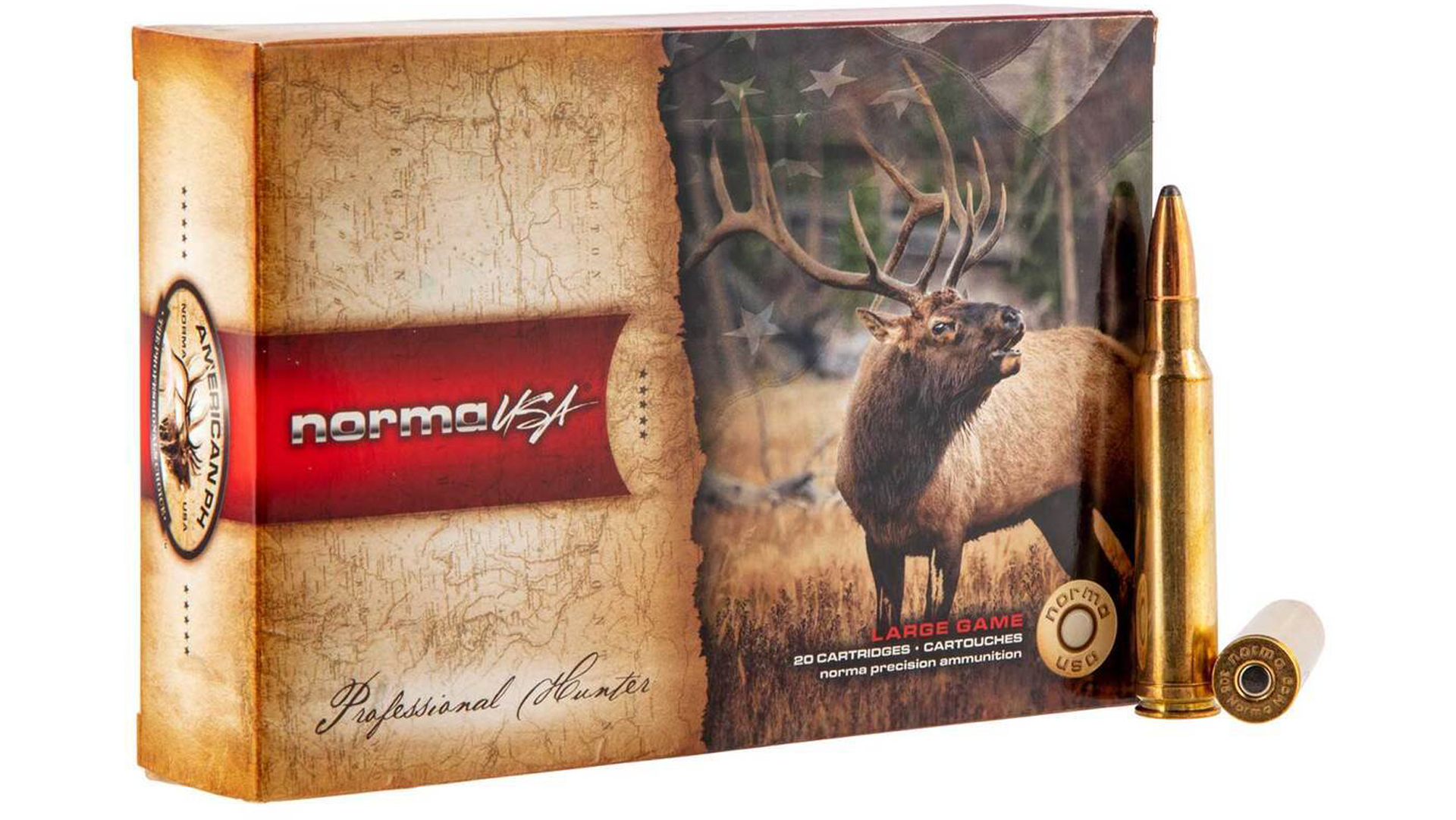Norma American Professional Hunter 308 Norma Magnum 180Gr Oryx Rifle Ammo 20 Rounds 1439756 1