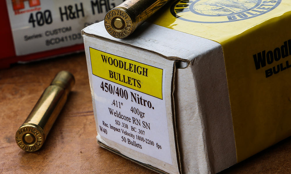 Woodleigh Bullets 400-grain 450/400 Nitro ammunition.