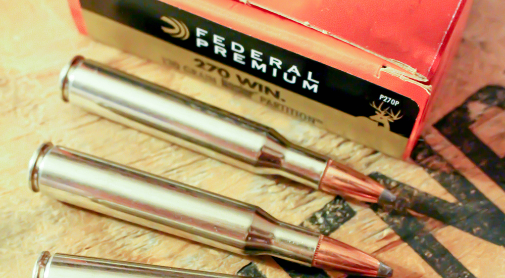 Federal Premium .270 Winchester ammunition.