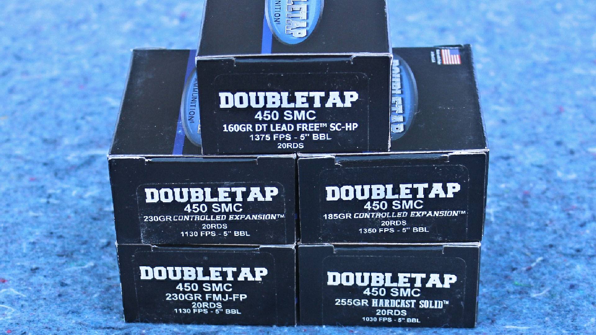 Five boxes of 450 SMC doubletap