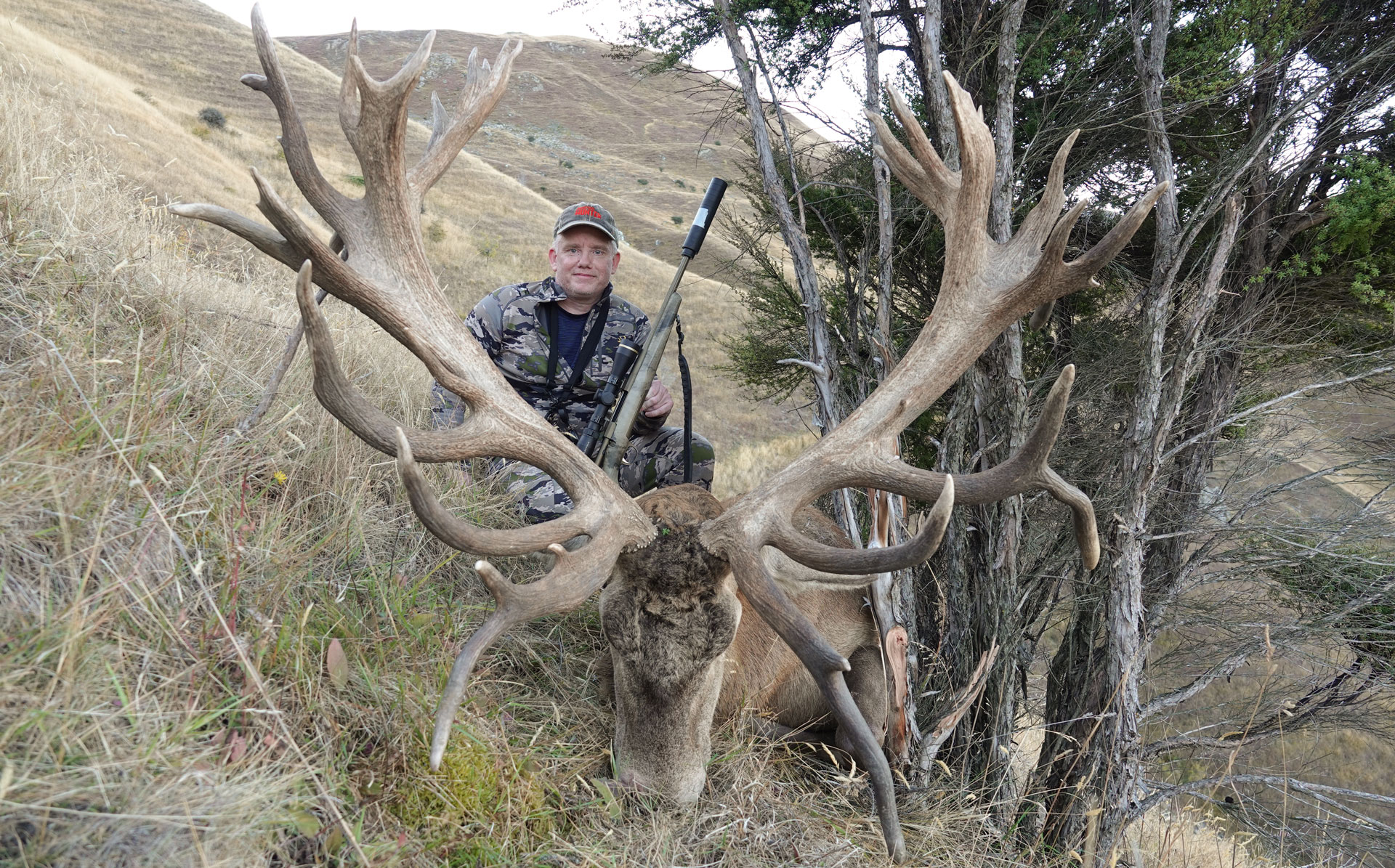 Frank Miniter with stag